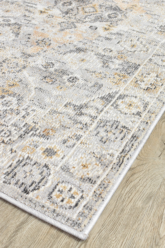 Menara 320 in Grey & Mustard Rug