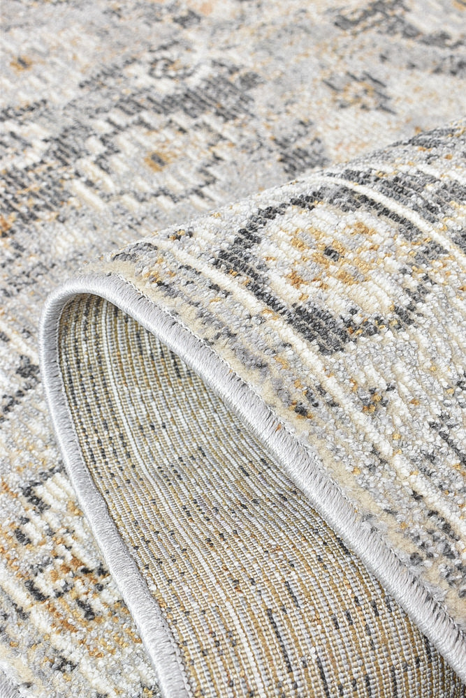 Menara 320 in Grey & Mustard Rug