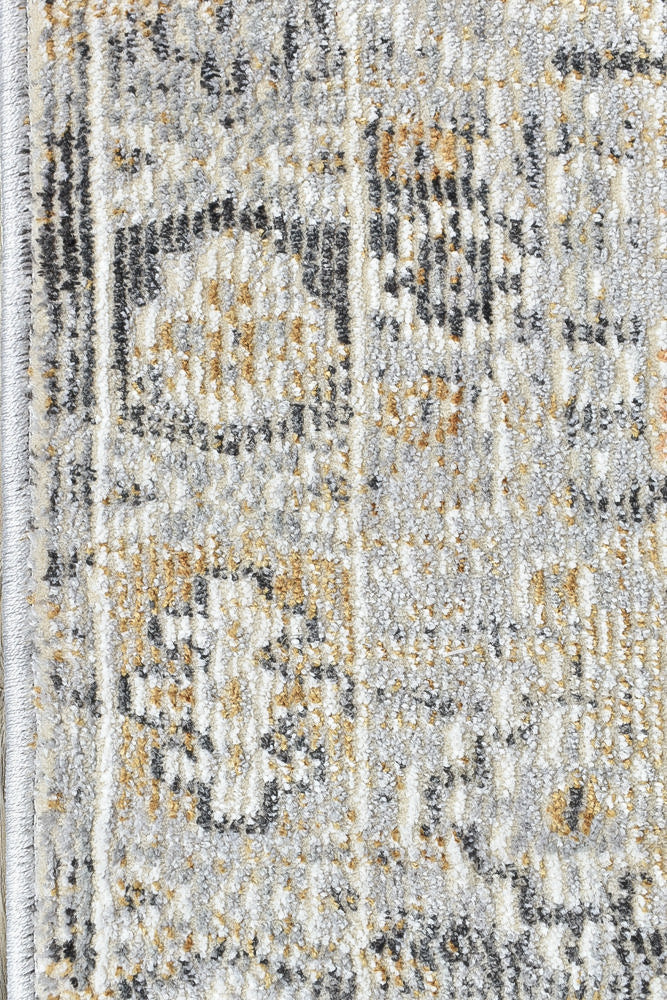 Menara 320 in Grey & Mustard Rug