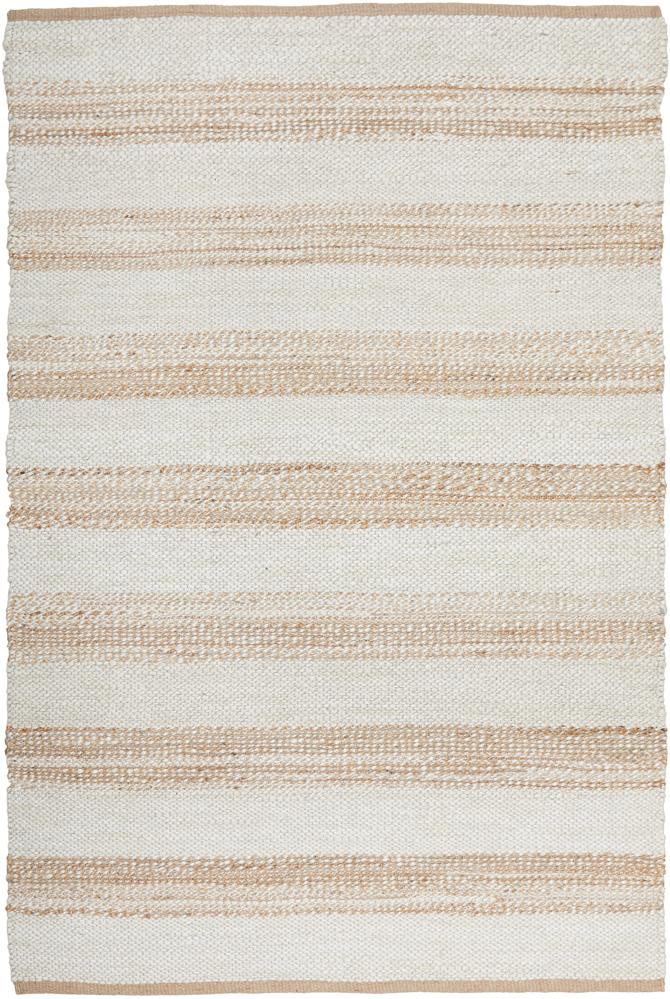 Noosa Stripes Rug In White And Natural