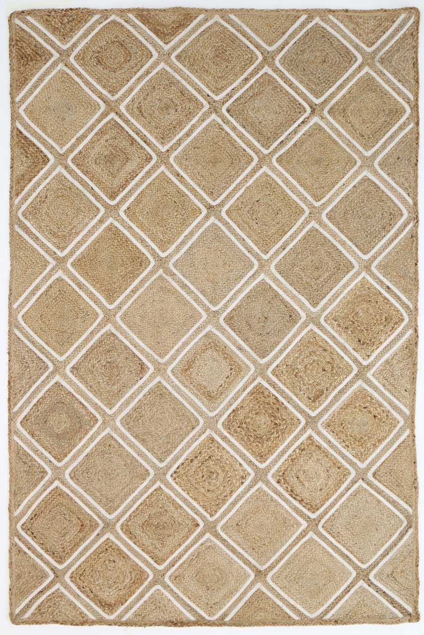 Artisan Parquetry in Natural Rug