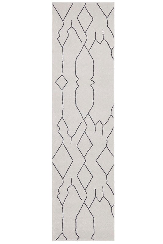 Paradise Ivy Grey Runner Rug