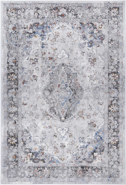 Malo Ava Traditional In Ivory & Blue Rug