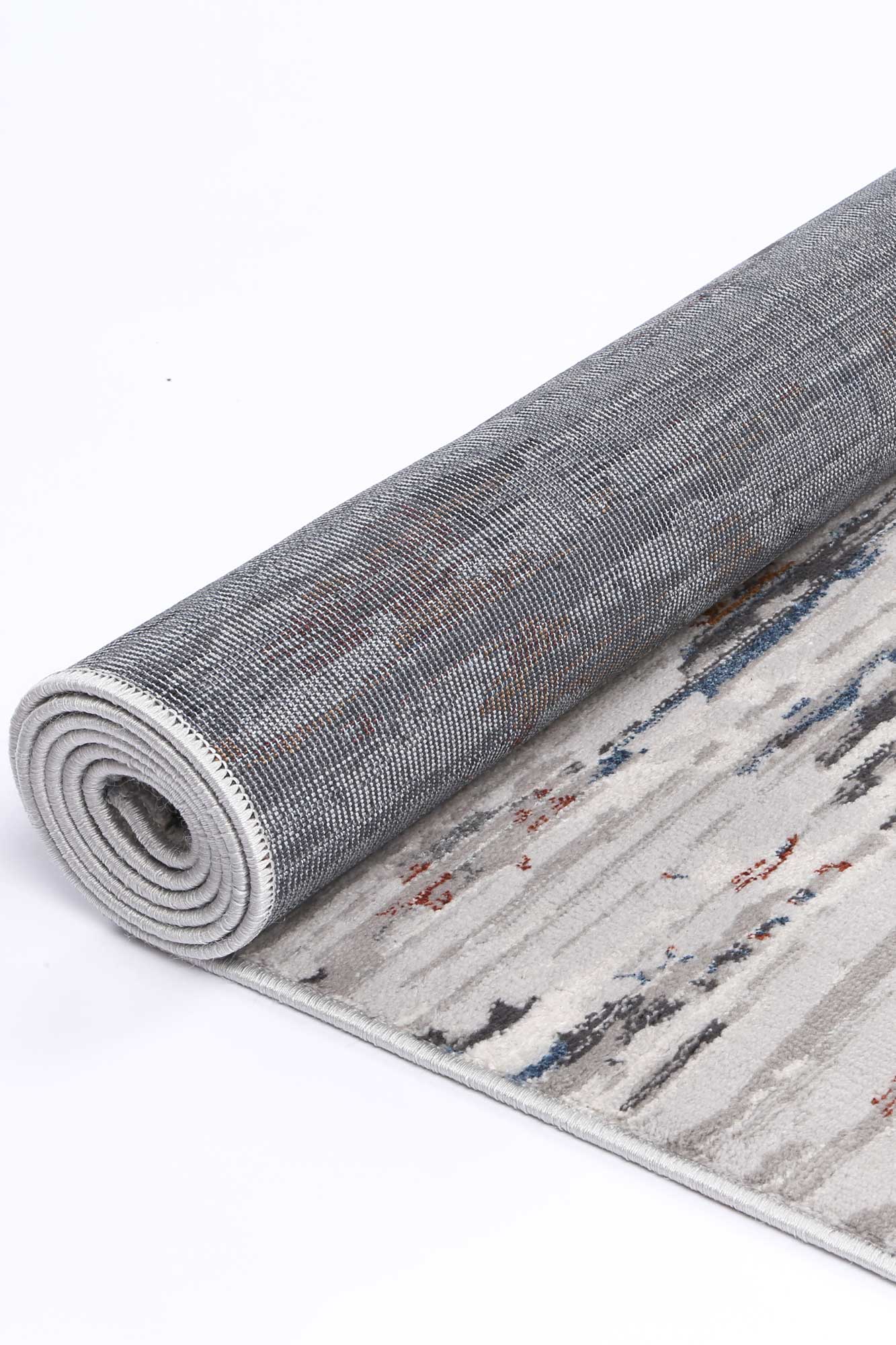 Malo Thomas Abstract In Grey & Multicolour Rug