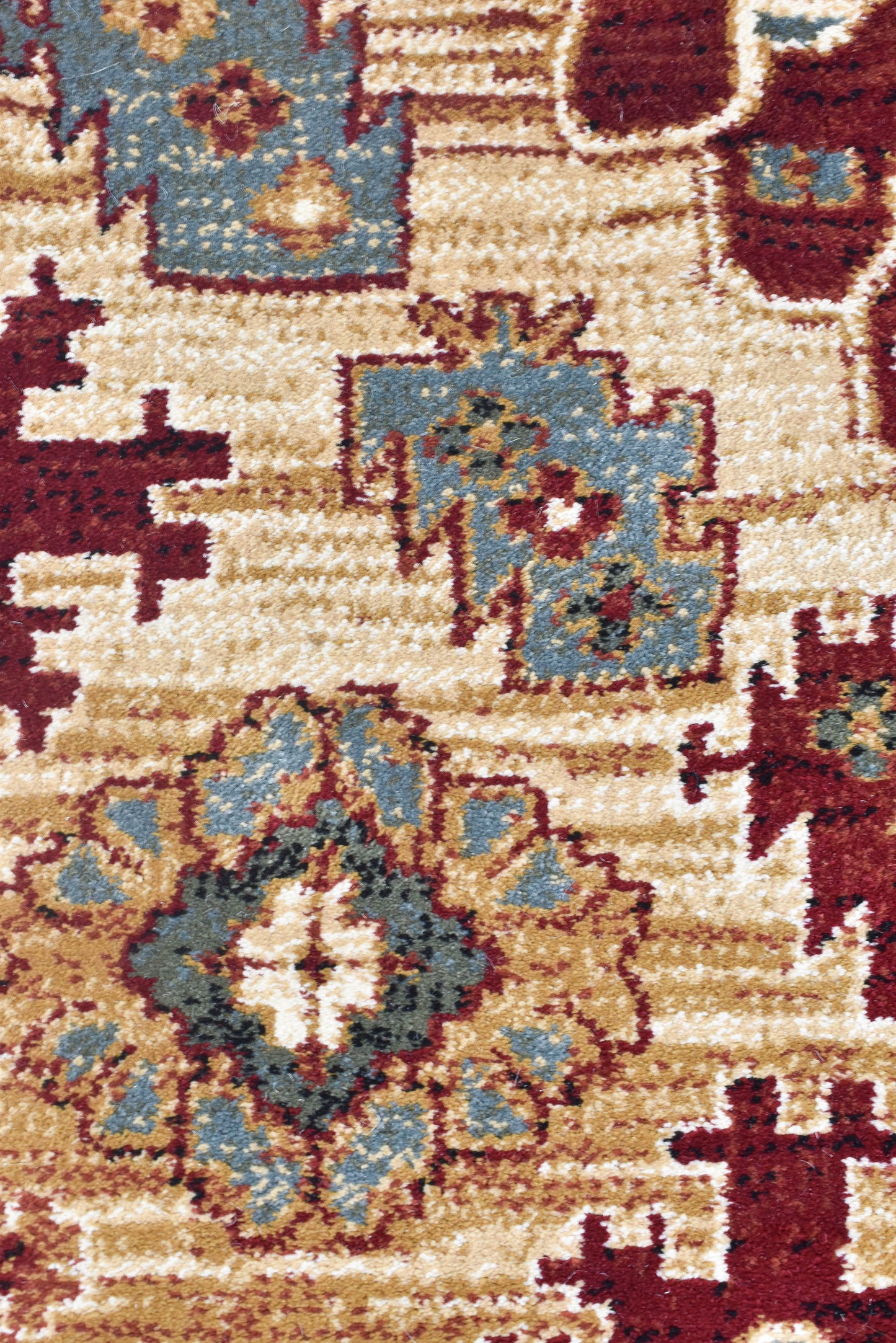Vienna Opulent Charm Traditional in Red & Cream Rug