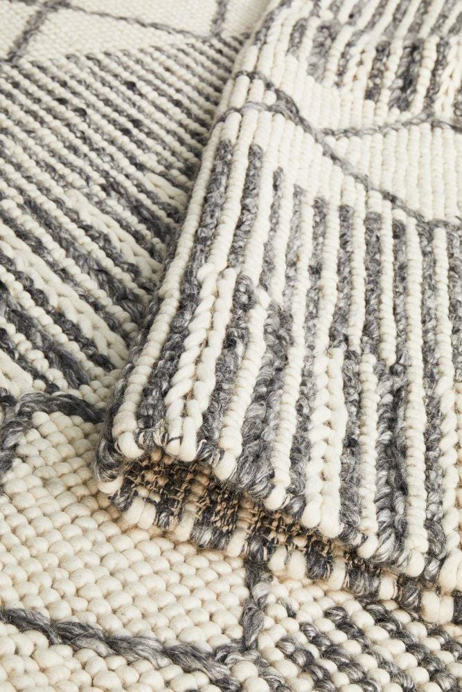 Skandi Grey & White Rug – Cheapest Rugs Online