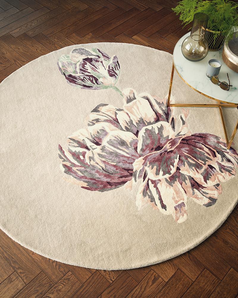 Ted Baker Tranquility Round Beige Rug - 56001