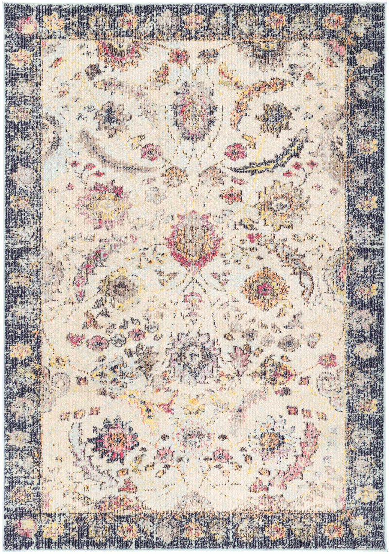 Lila Traditional Rug In Cream And Multi