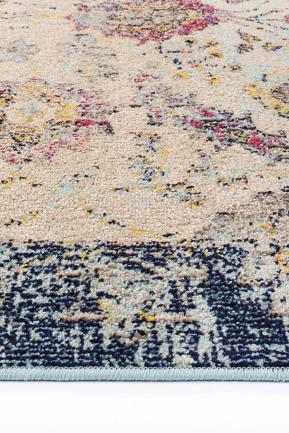 Lila Traditional Rug In Cream And Multi