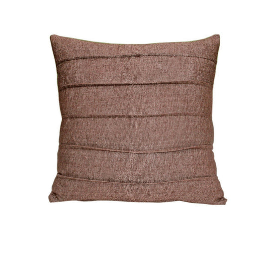 Blissful Solitude Chocolate Silk In Brown Cushion Cover