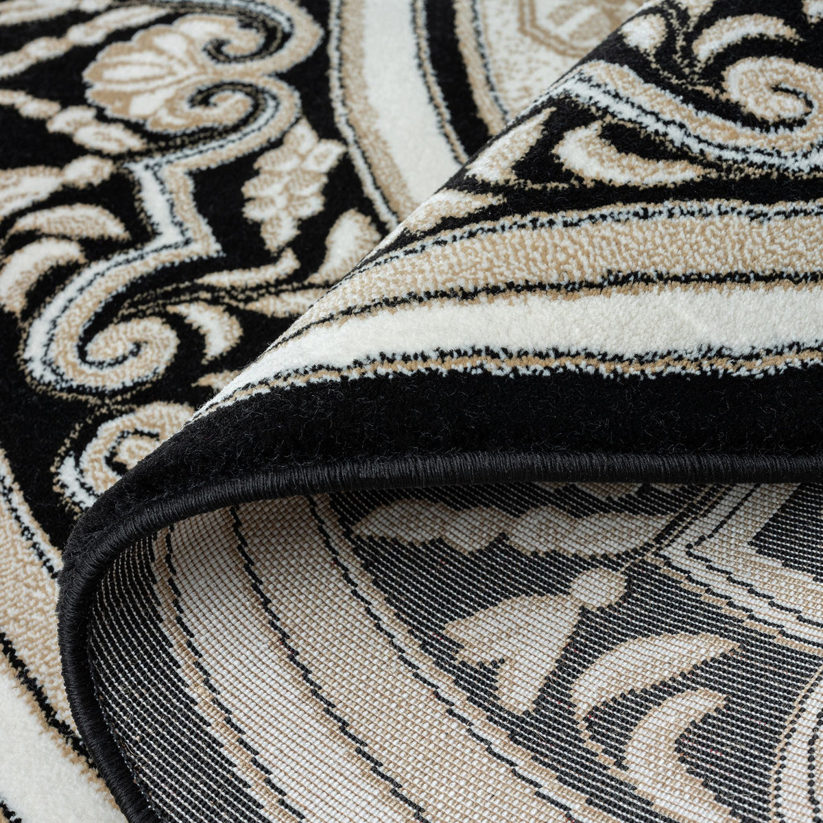 Royal 523 Black Round Rug – Cheapest Rugs Online