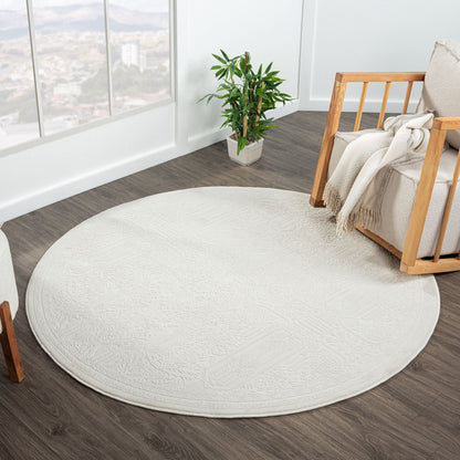 Fable 471 In Ivory : Round Rug