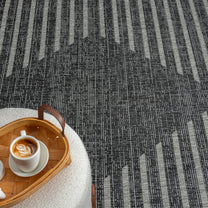 Alfresco 425 Ebony In Black Rug – Cheapest Rugs Online