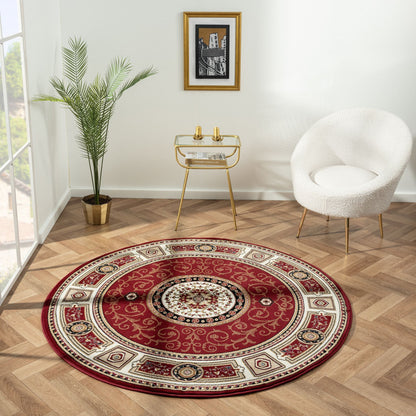 Estate 511 In Red : Round Rug