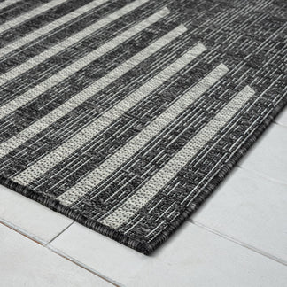Alfresco 425 Ebony In Black Rug – Cheapest Rugs Online