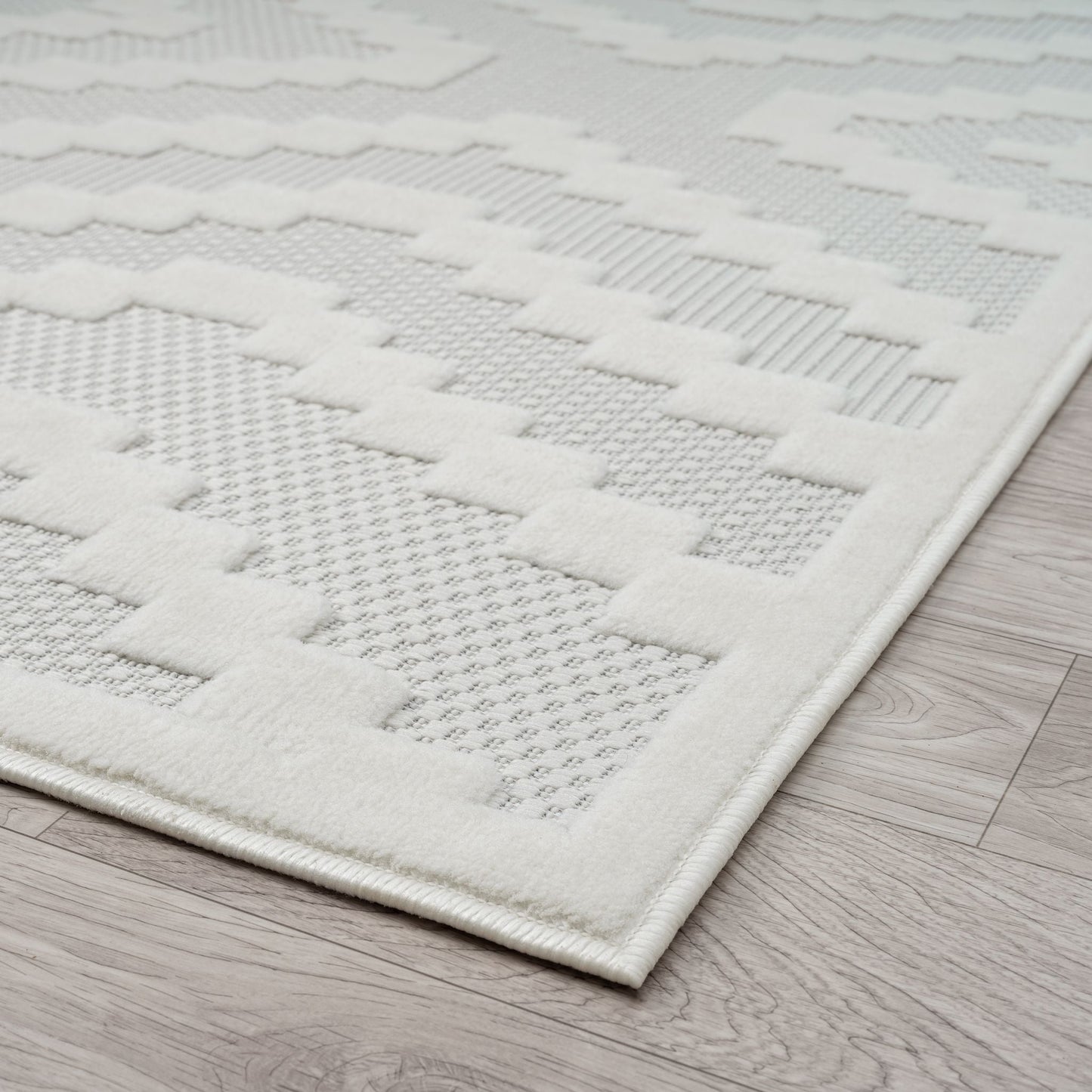 Calm 419 Linen In White Rug