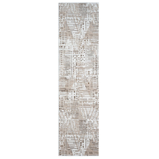 Fable 473 Taupe In Beige : Runner Rug