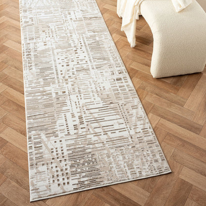 Fable 473 Taupe In Beige : Runner Rug